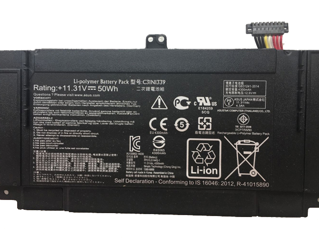 Batería para X555-X555LA-X555LD-X555LN-2ICP4/63/asus-C31N1339